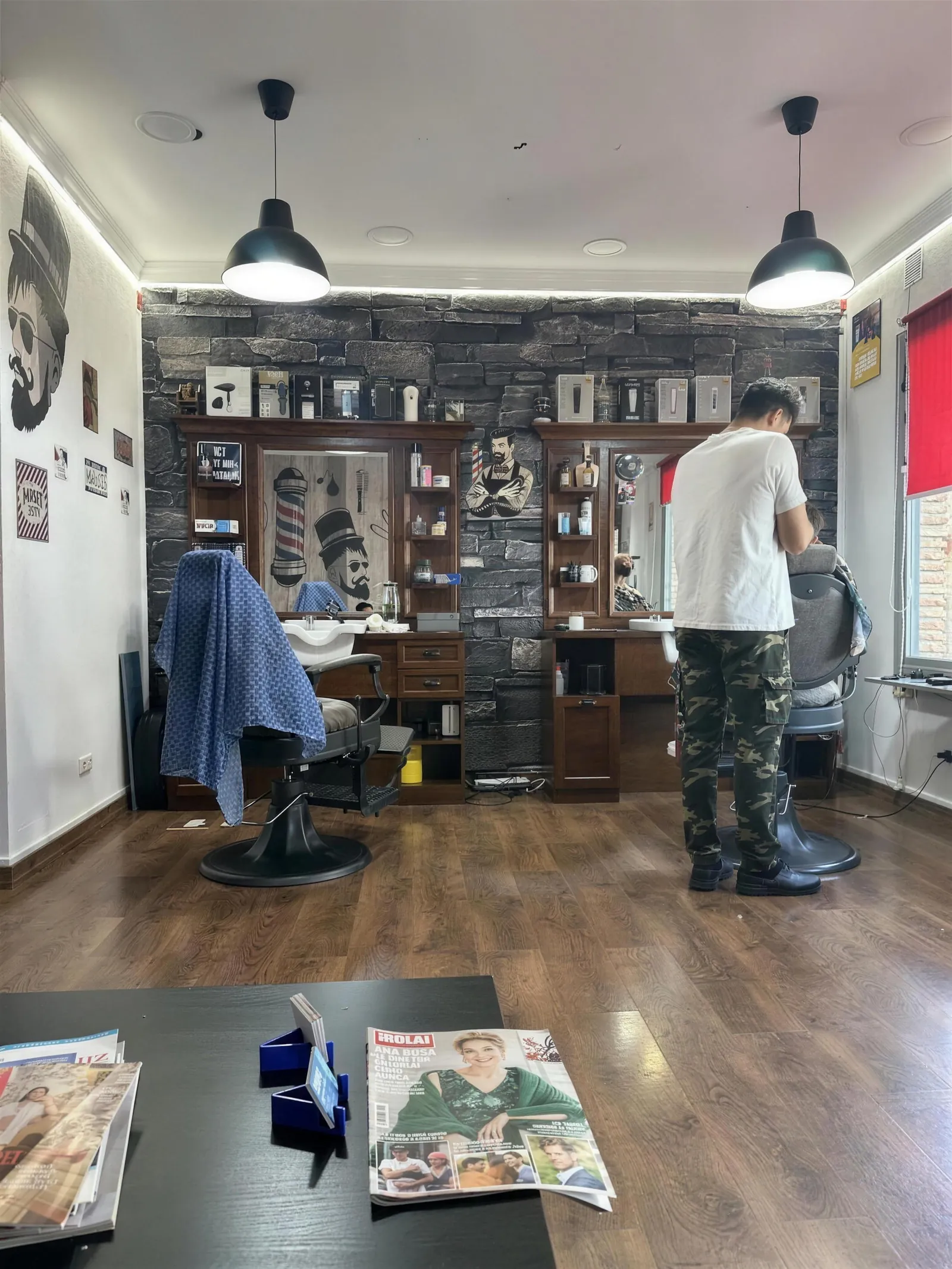 Interior of Barbería Zakaria